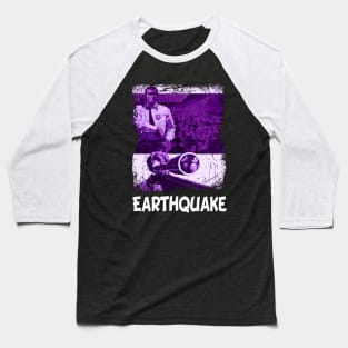 Vintage Disaster Cinema Earthquakes Baseball T-Shirt